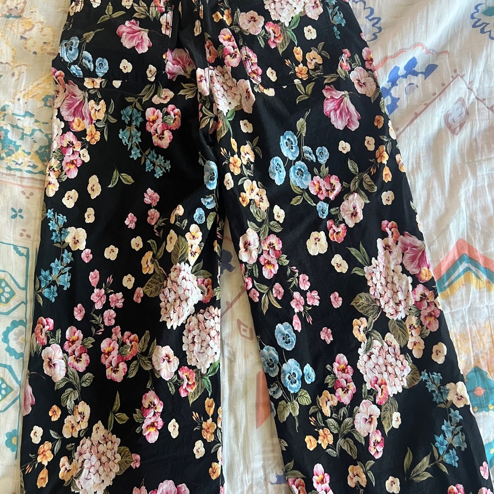 Anthropologie Maeve The Collette High Rise Wide Leg Stretch Cropped Pant - Picture 7 of 8